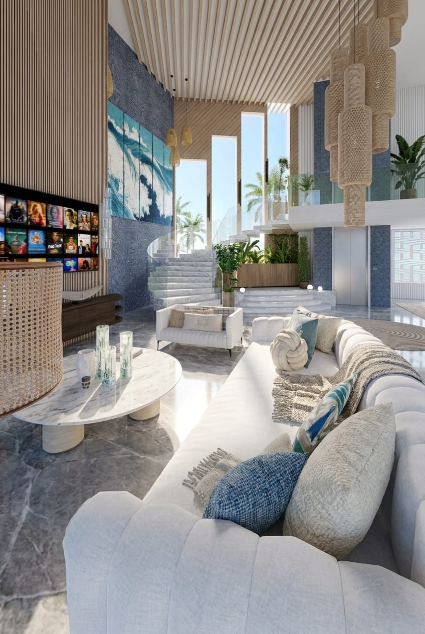 Mid-century living room