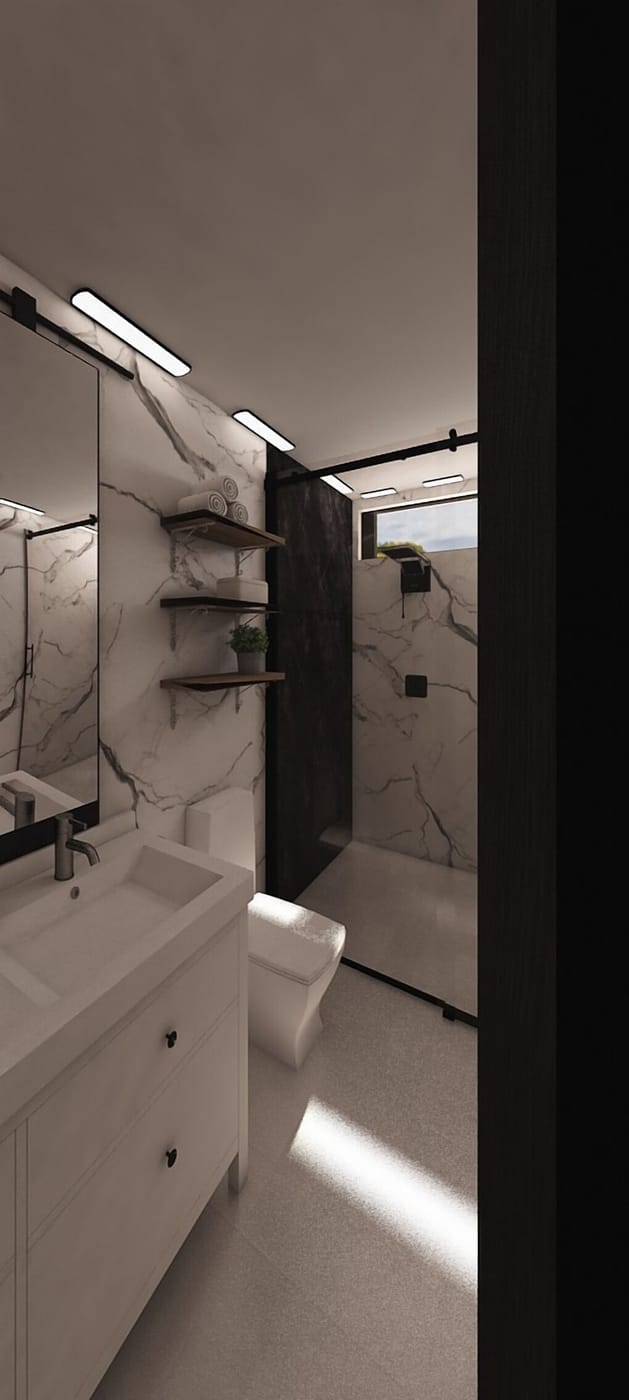 Mid-century bathroom