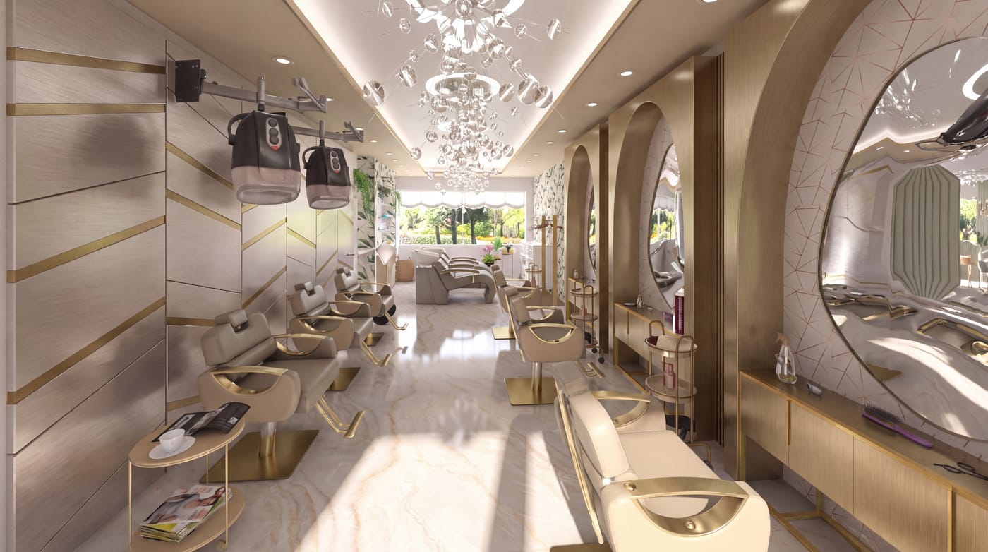 Mid-century salon