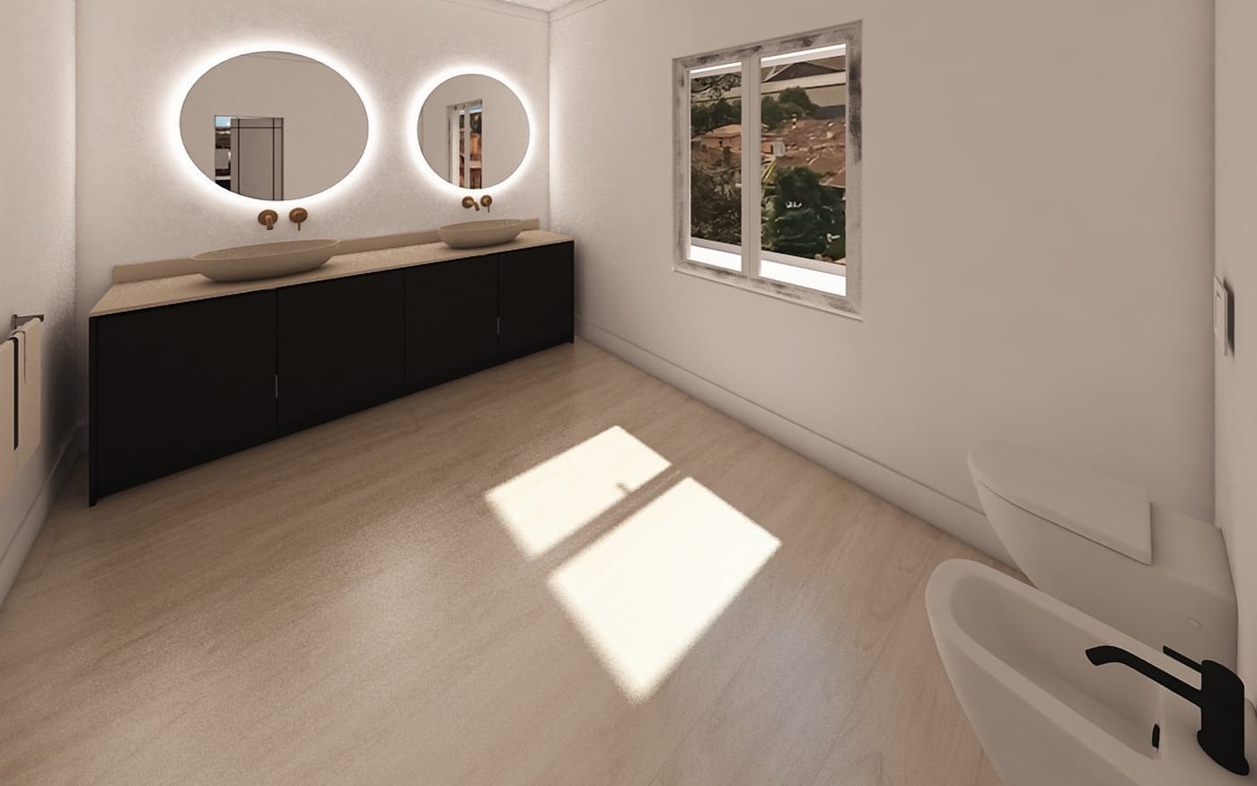 Mid-century bathroom
