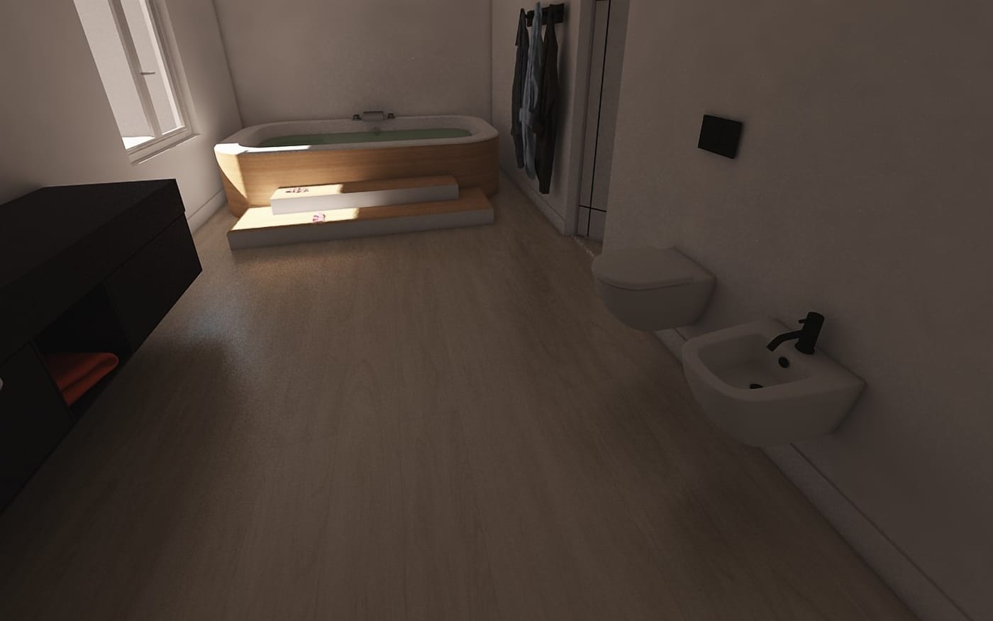 Mid-century bathroom