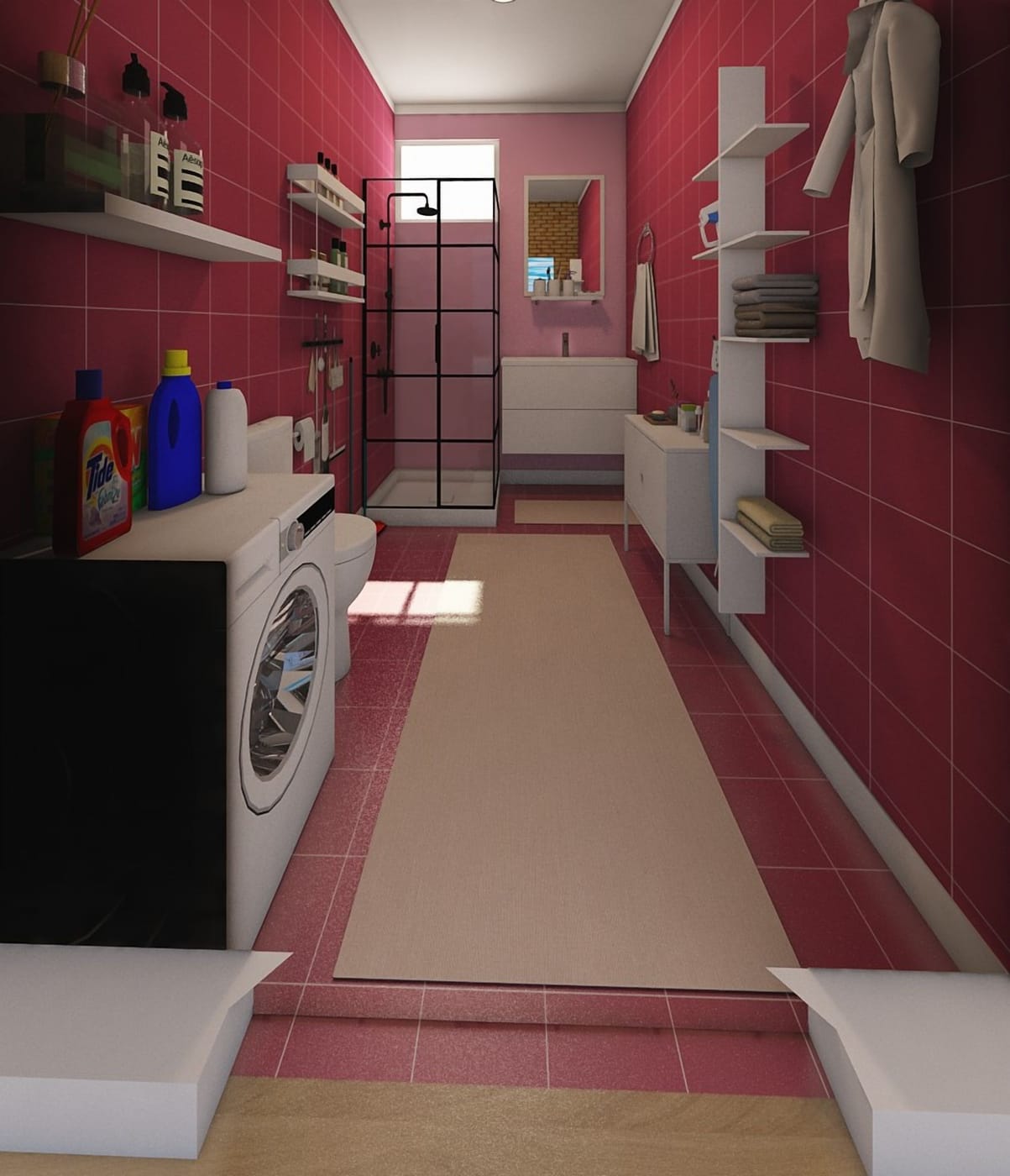 Mid-century bathroom