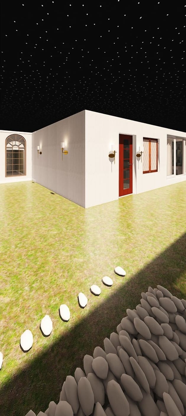 Contemporary outdoor space