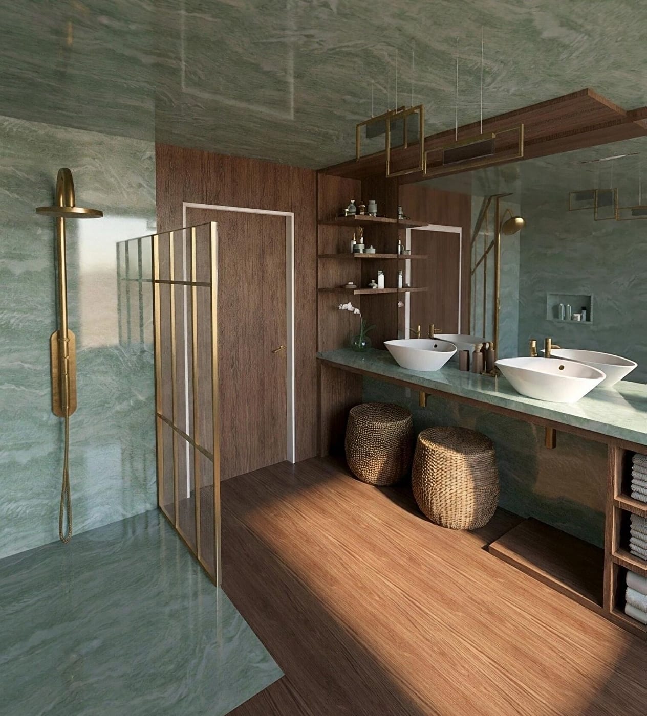 Mid-century bathroom