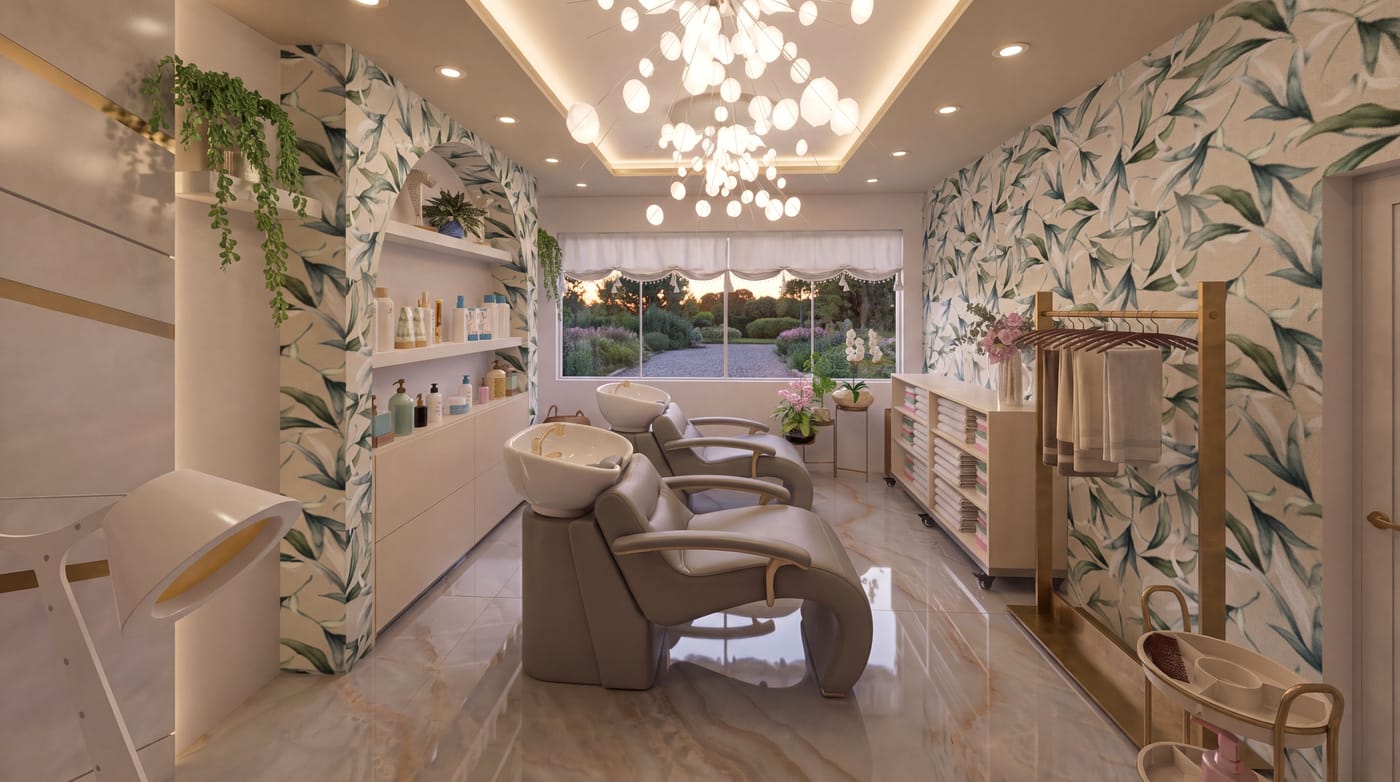 Mid-century salon