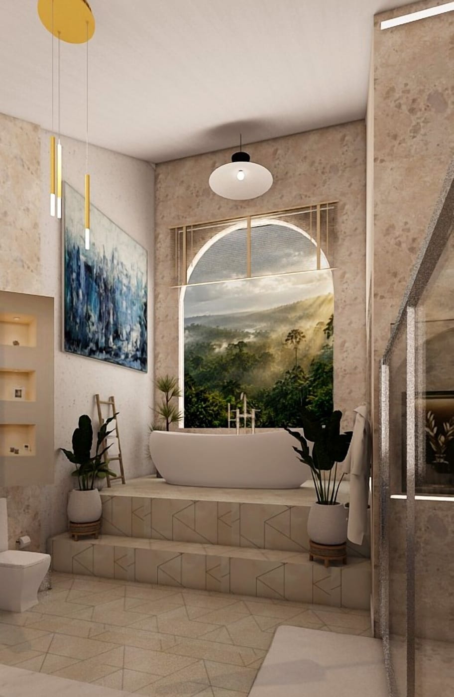 Mediterranean bathroom