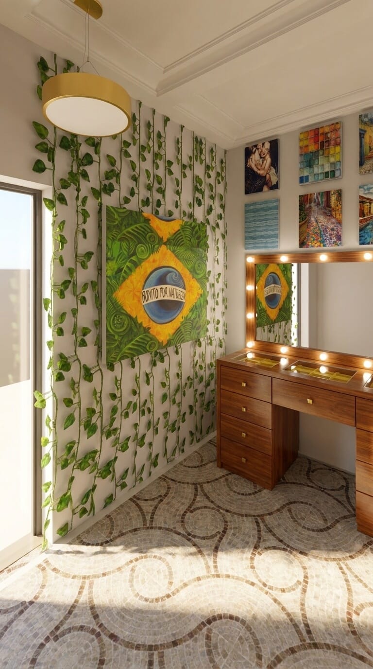 Eclectic home office