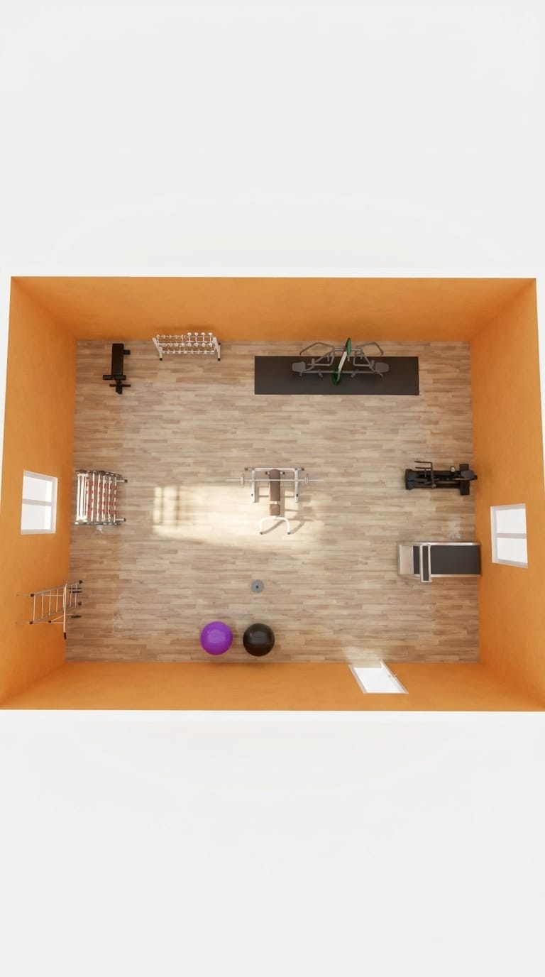 Mid-century gym
