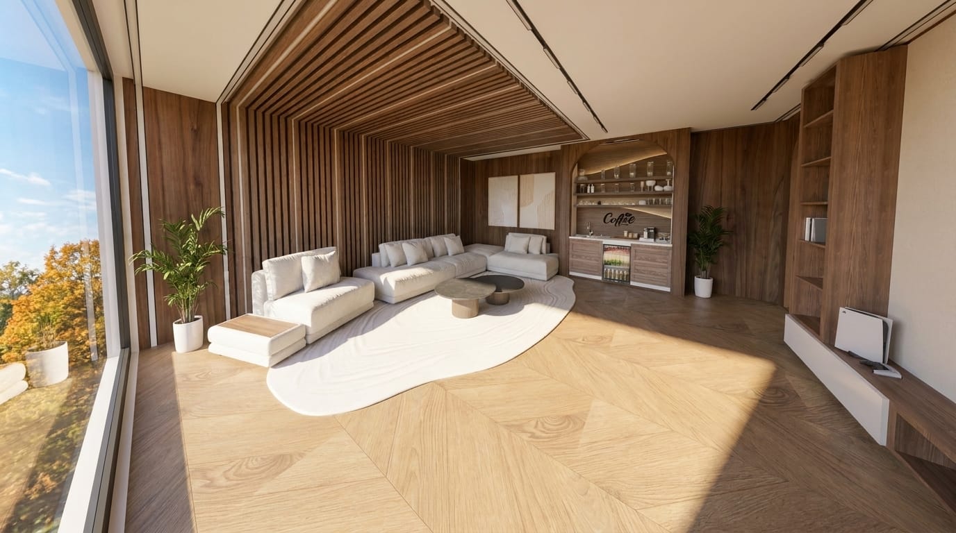 Mid-century living room
