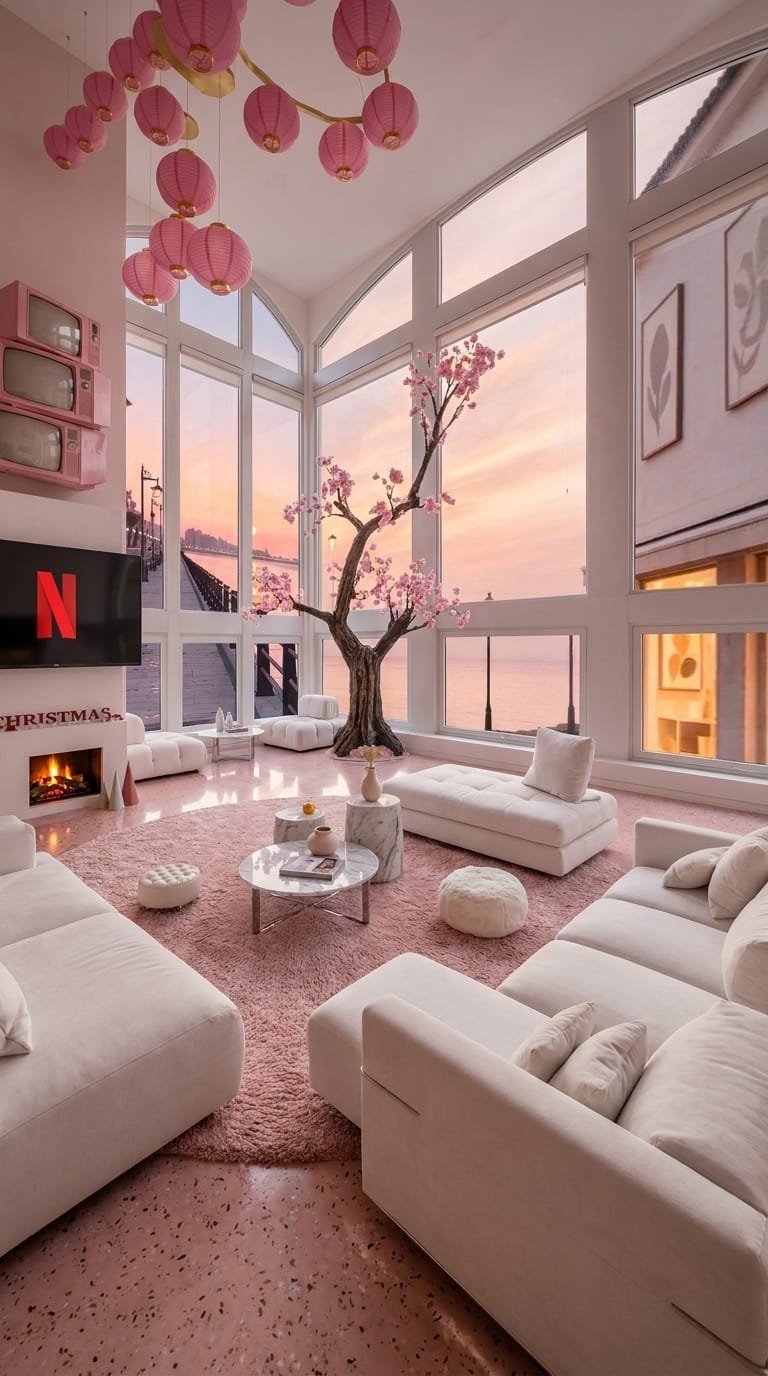 Mid-century living room