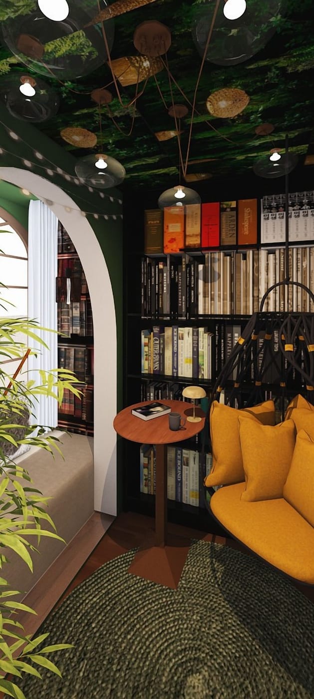 Eclectic living room