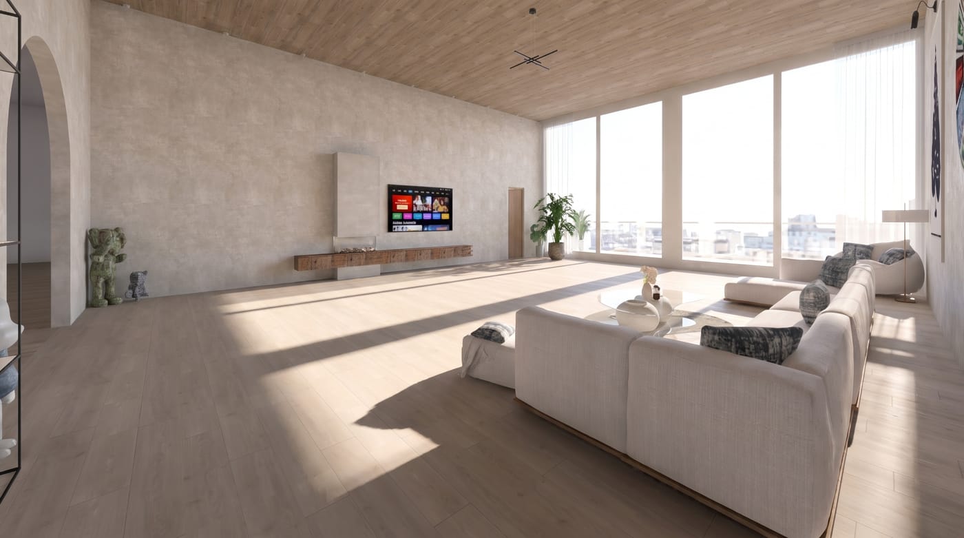 Mid-century living room