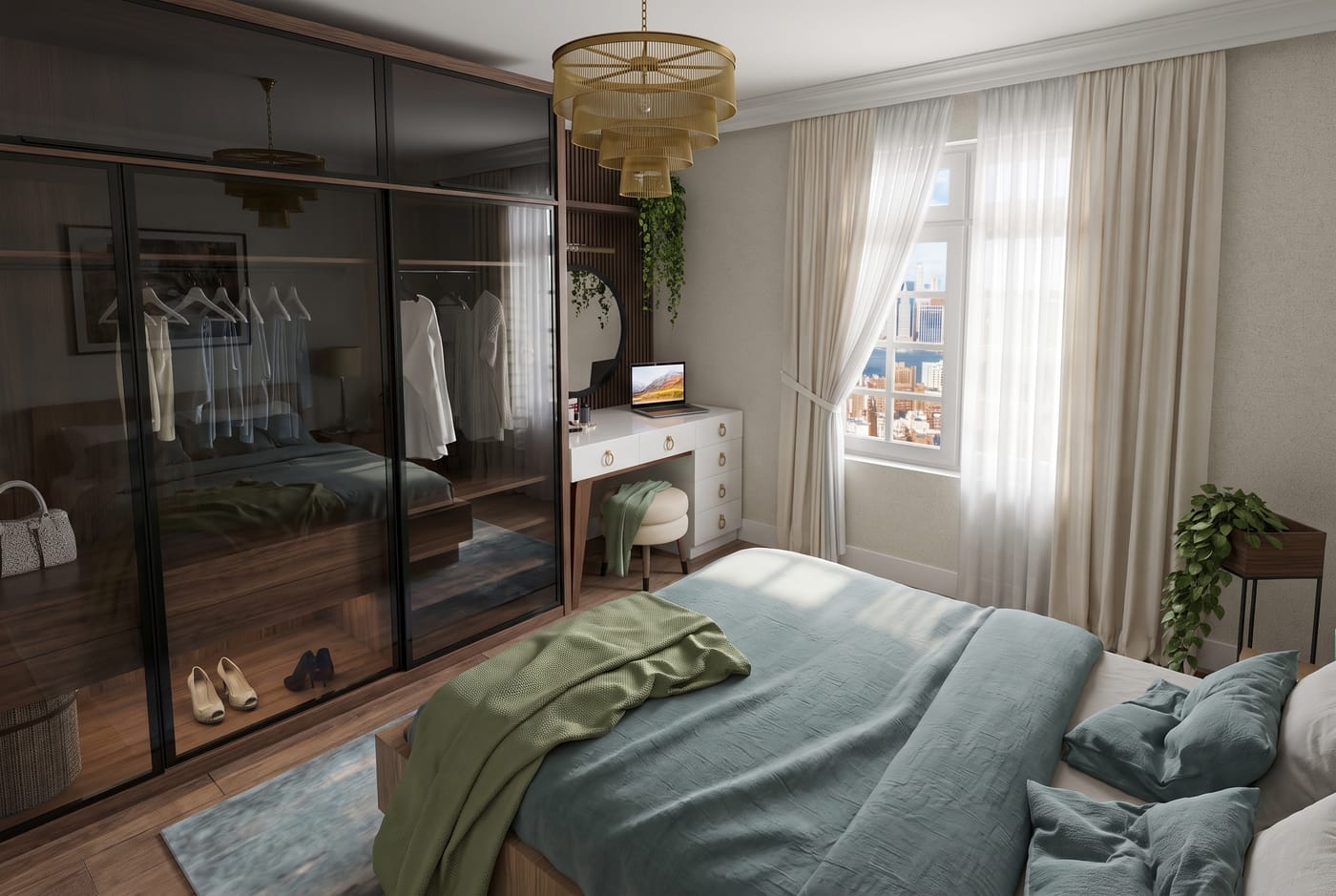 Contemporary bedroom