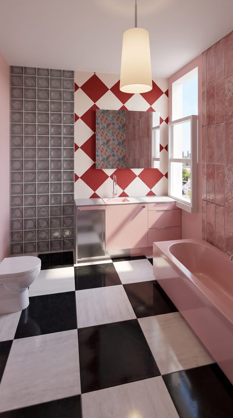 Retro bathroom
