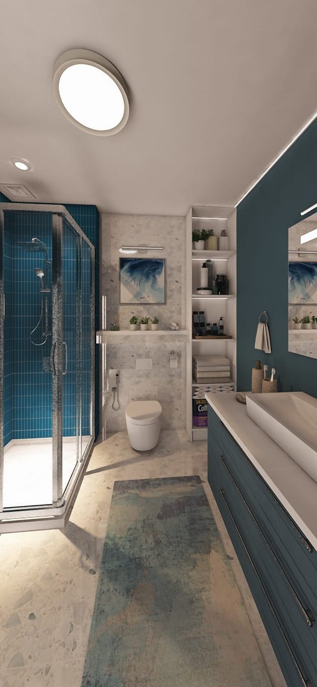 Mid-century bathroom