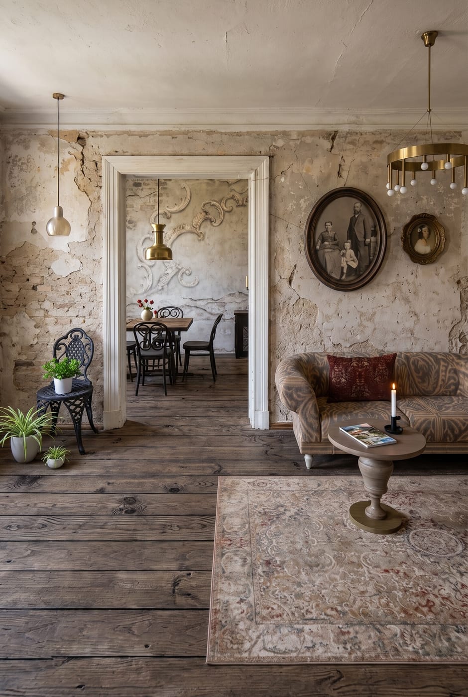 Eclectic living room