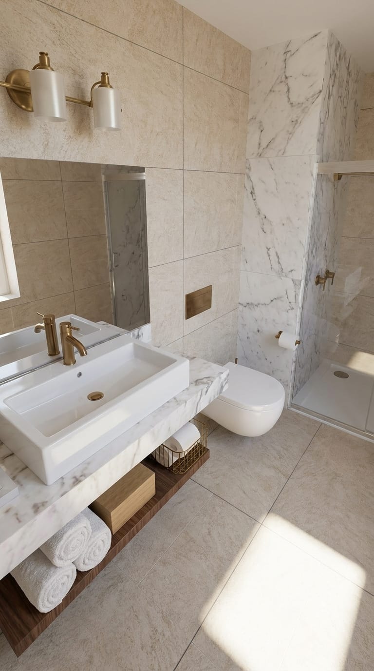 Contemporary bathroom