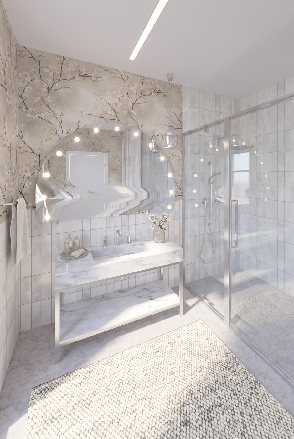 Mid-century bathroom
