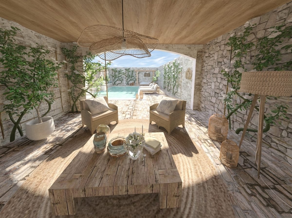 Mediterranean outdoor space