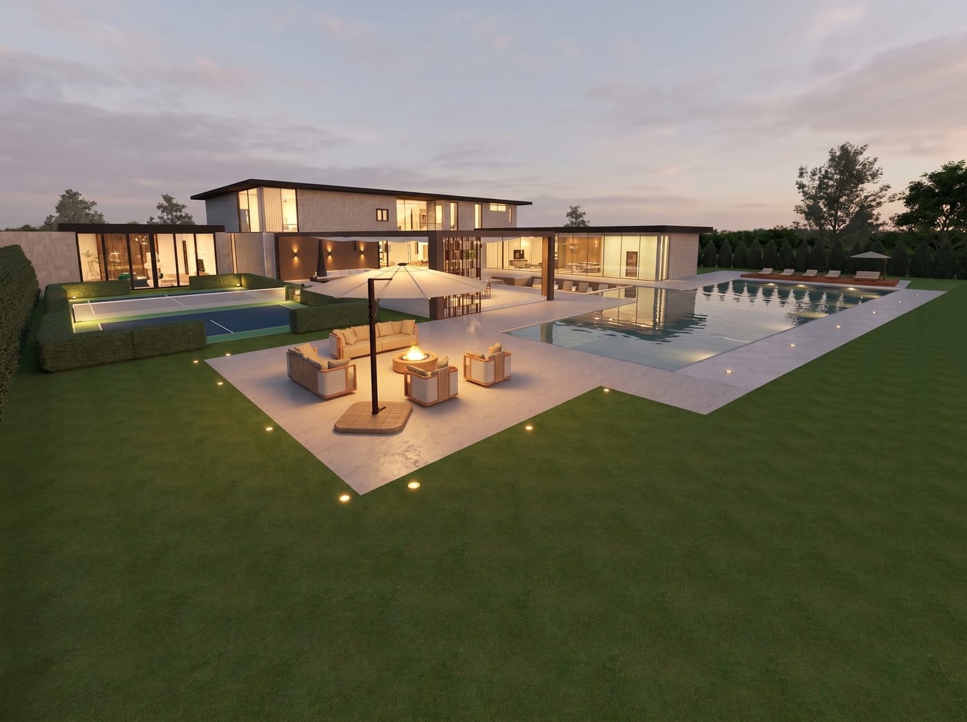 Mid-century outdoor space