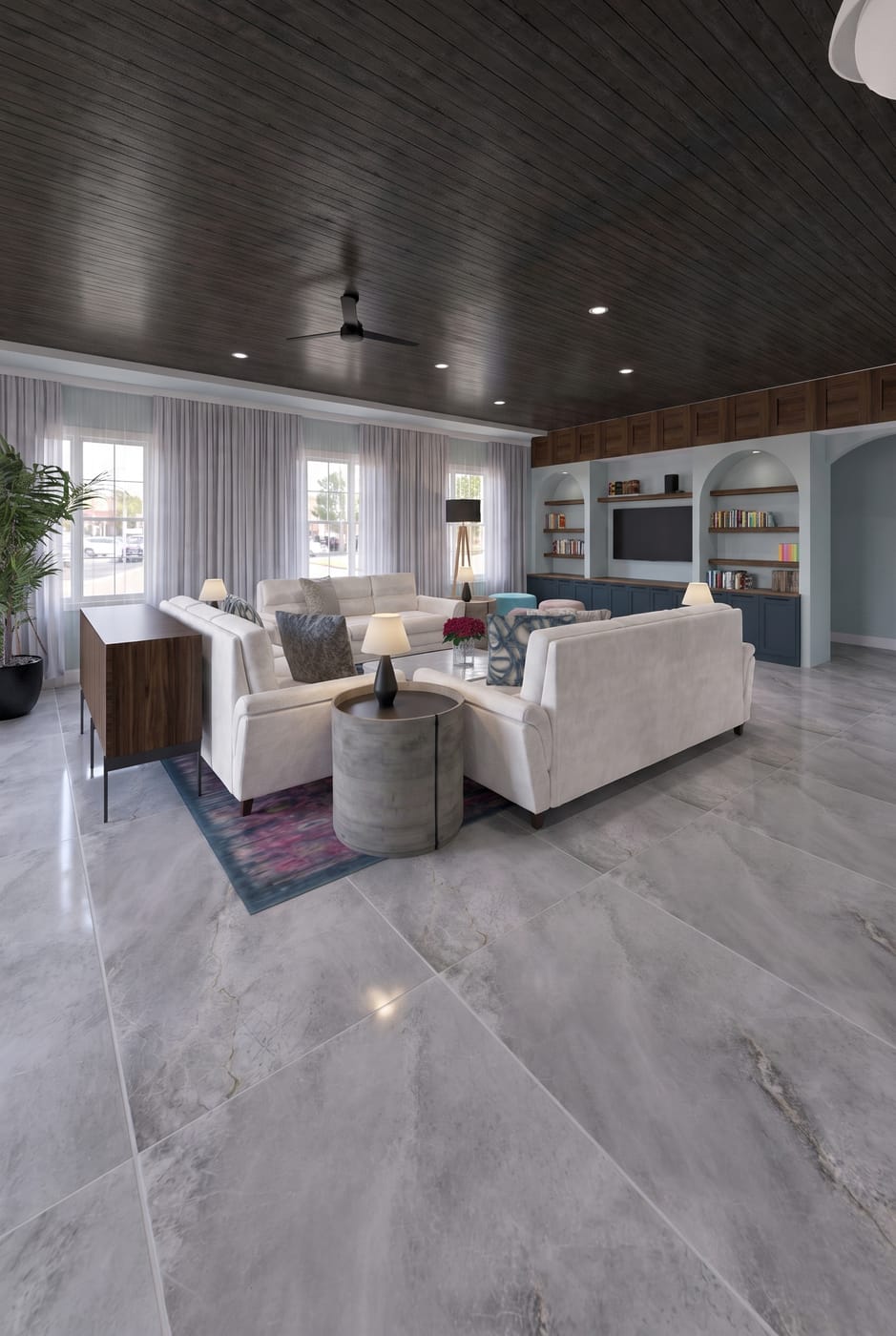Mid-century living room