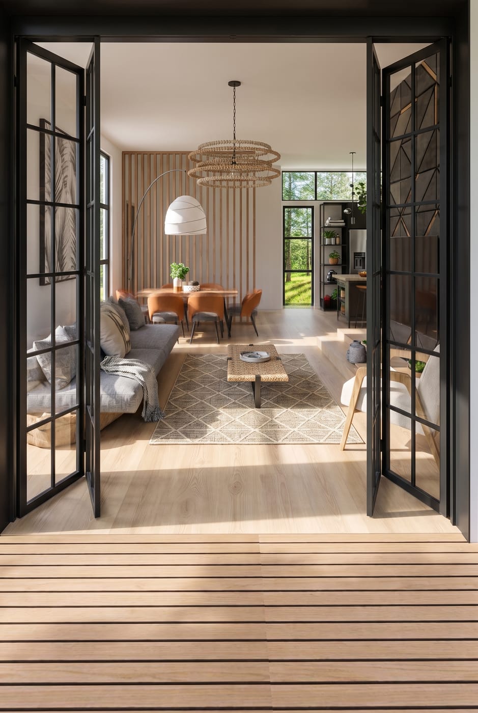 Mid-century living room