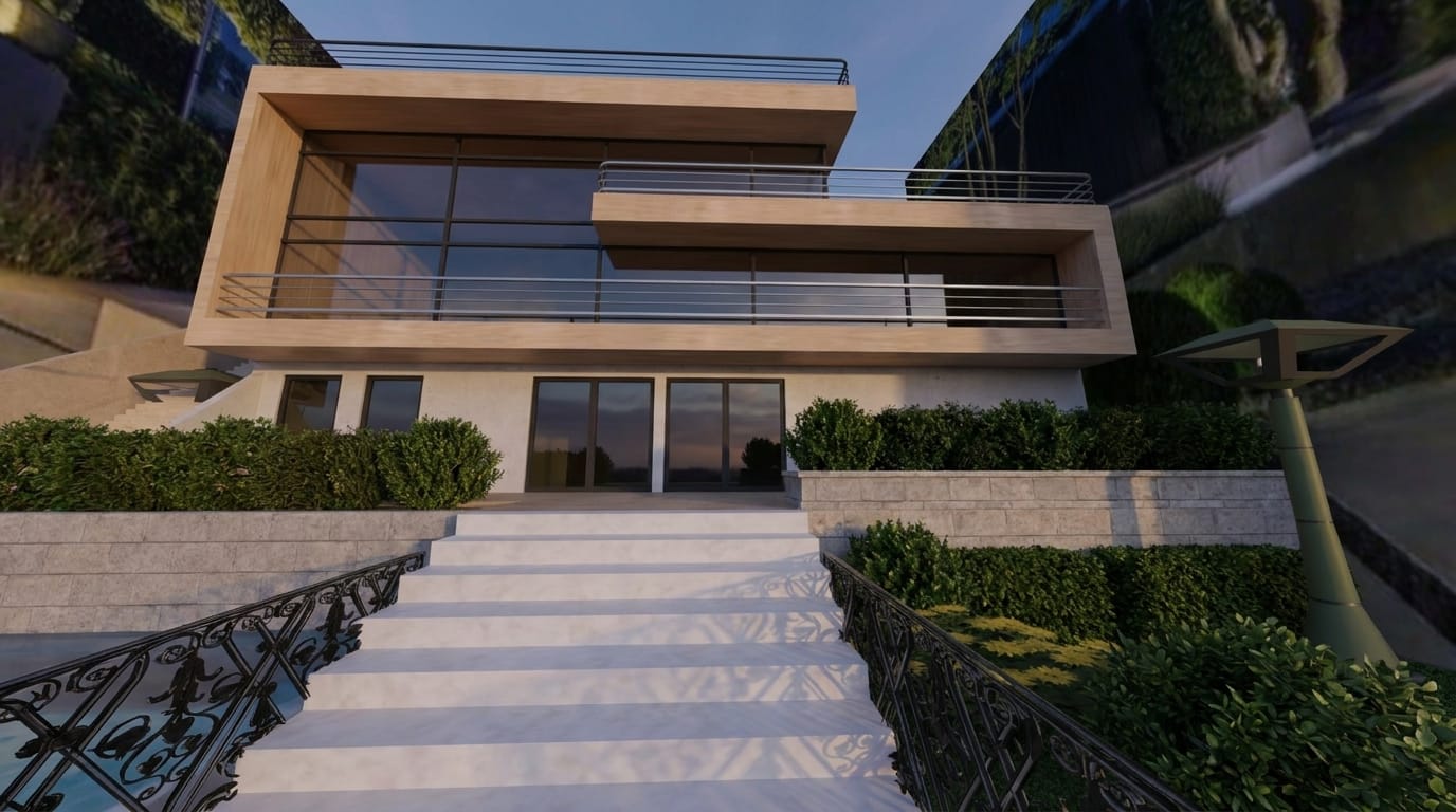 Contemporary outdoor space
