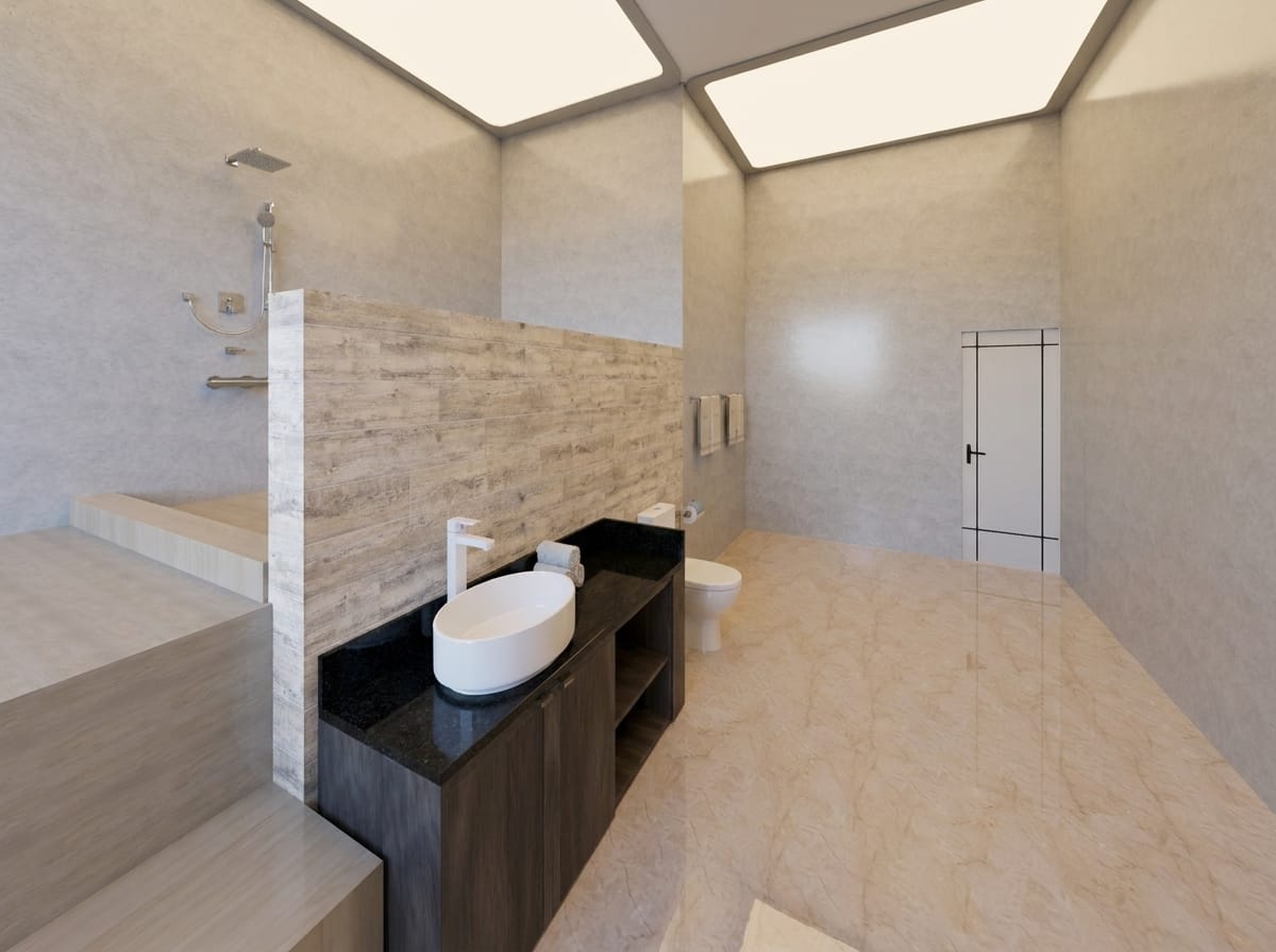 Mid-century bathroom