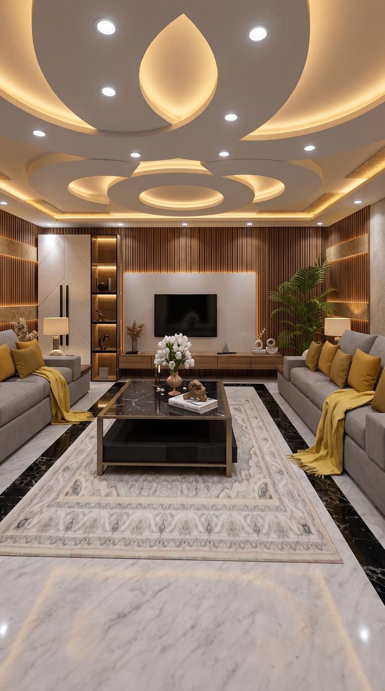 Mid-century living room