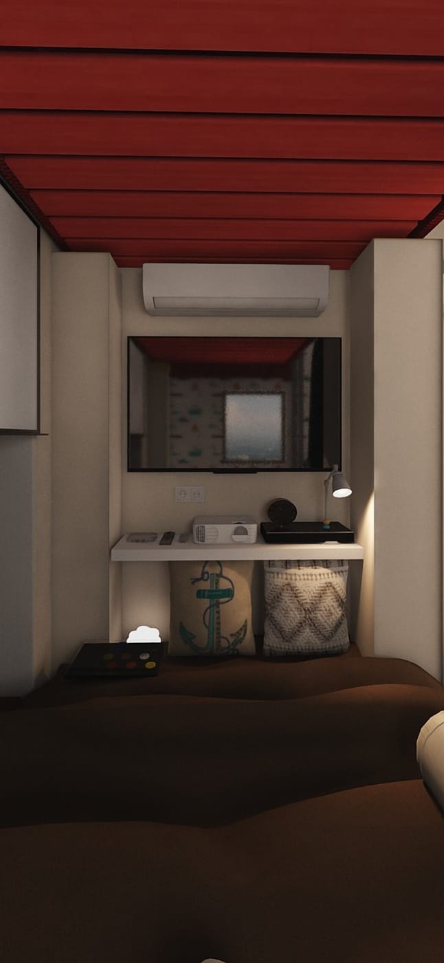 Mid-century living room