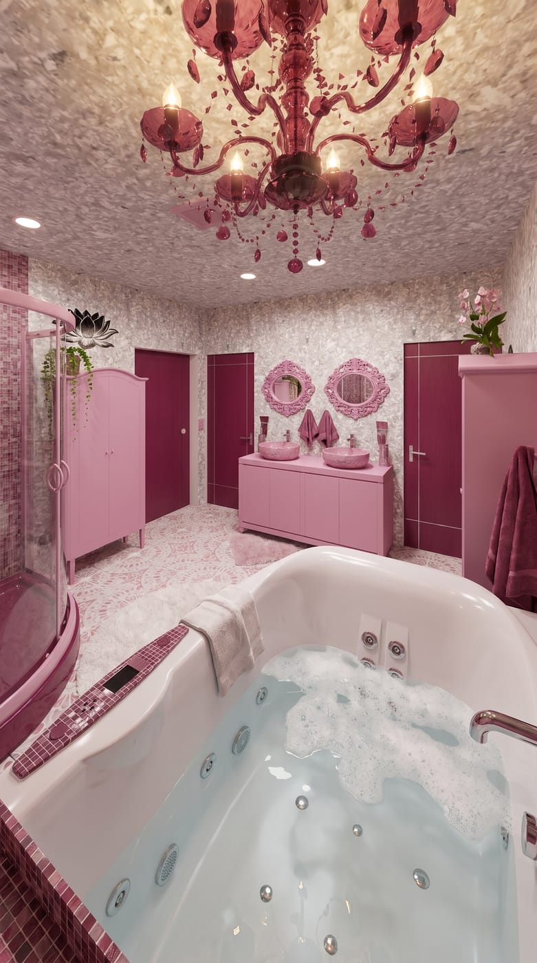 Eclectic bathroom