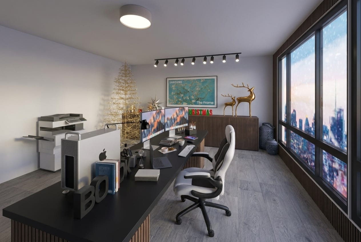 Mid-century home office