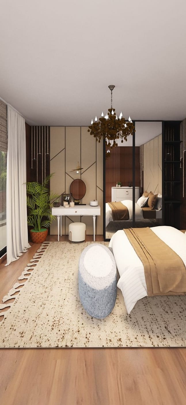 Mid-century bedroom