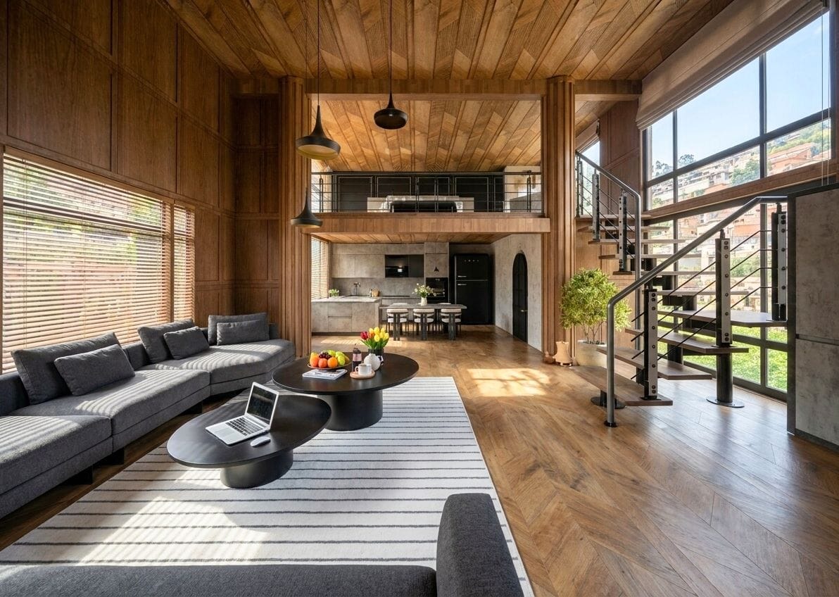 Industrial living room