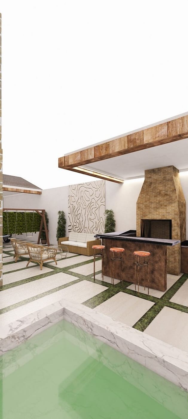 Modern outdoor space