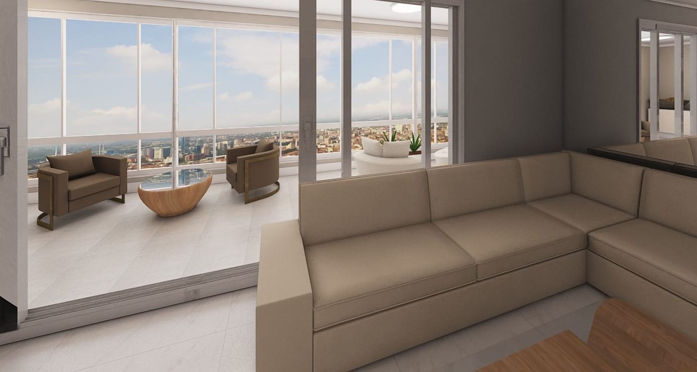 Mid-century living room