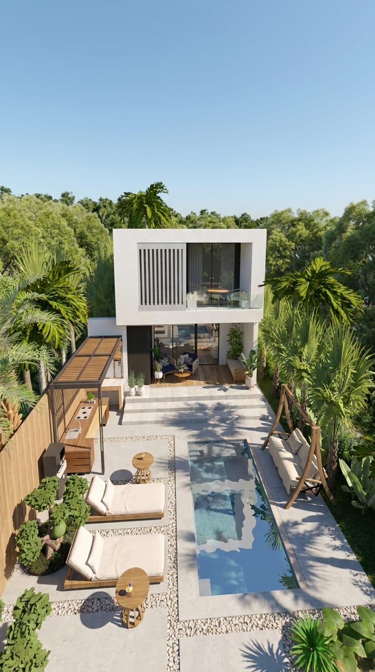 Landscape Tropical outdoor space