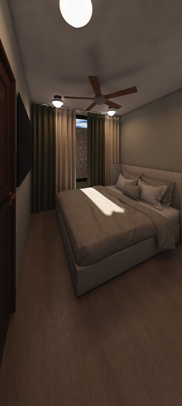 Mid-century bedroom