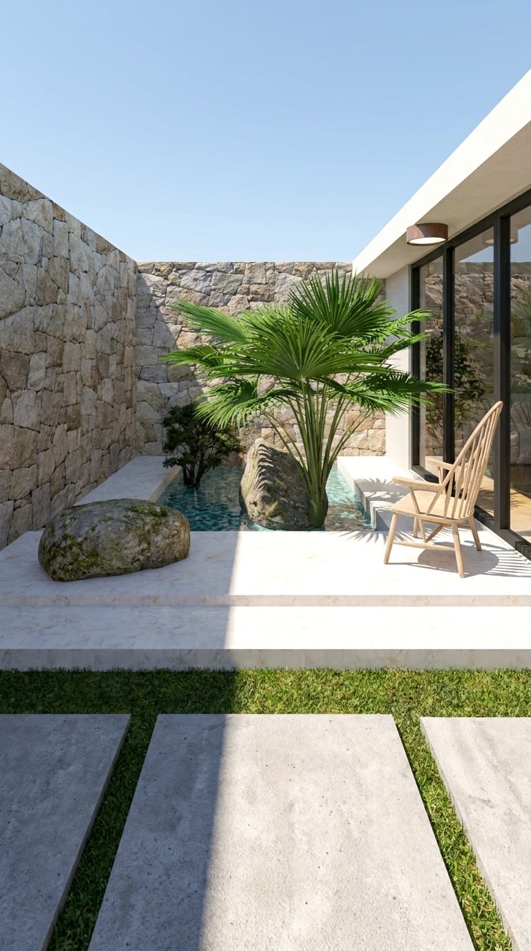 Landscape Zen outdoor space