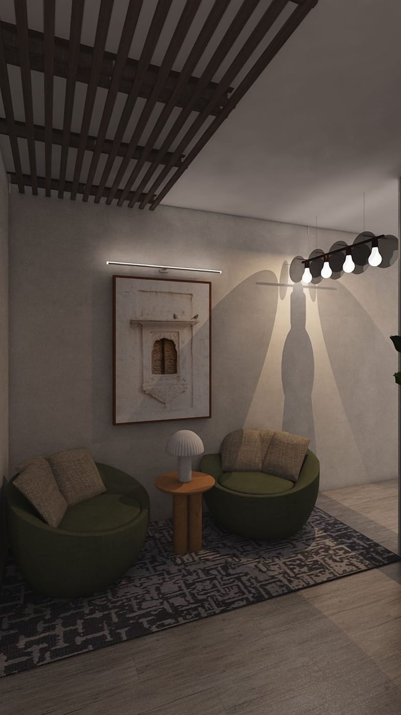 Mid-century living room
