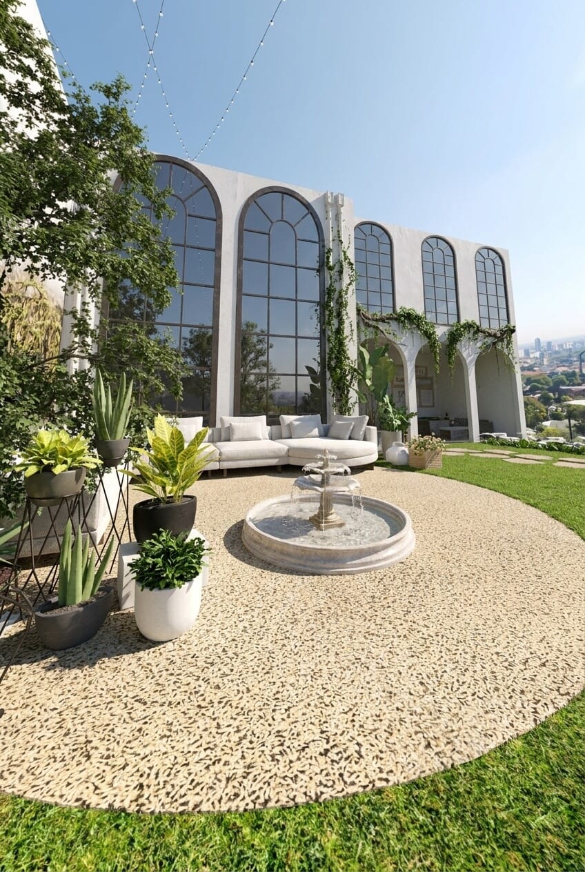 Mediterranean outdoor space
