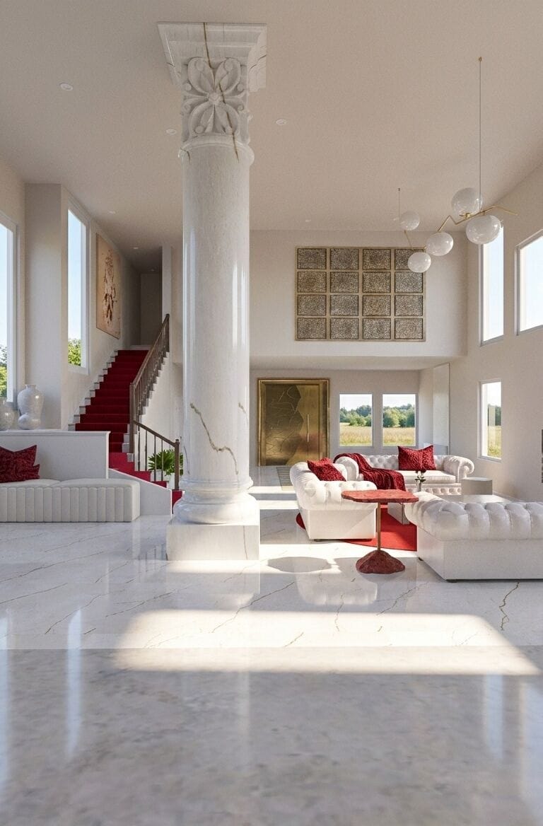 Neoclassical living room
