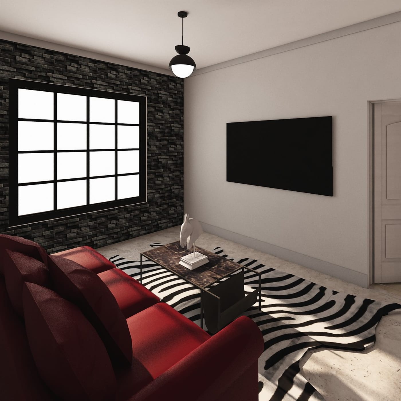 Mid-century living room