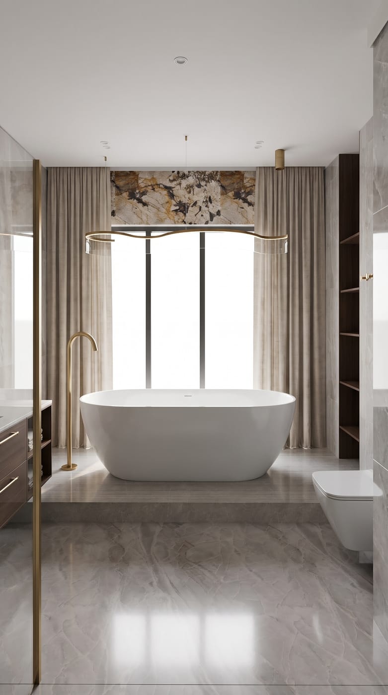 Mid-century bathroom