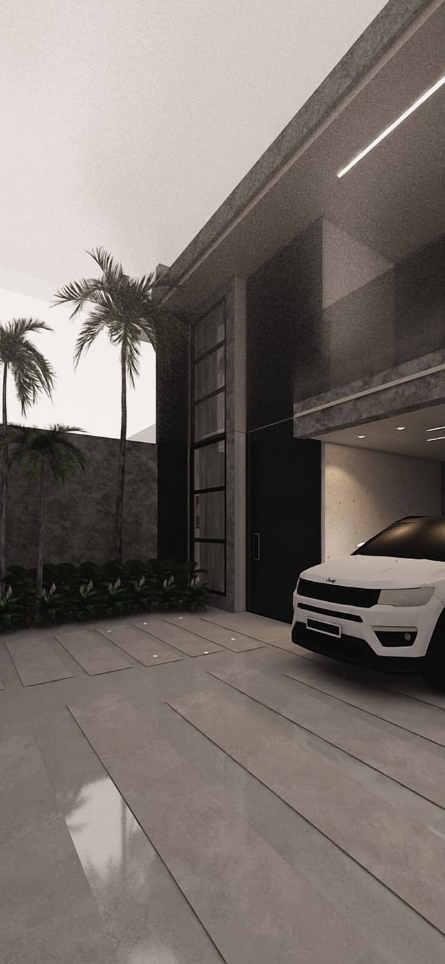 Contemporary garage