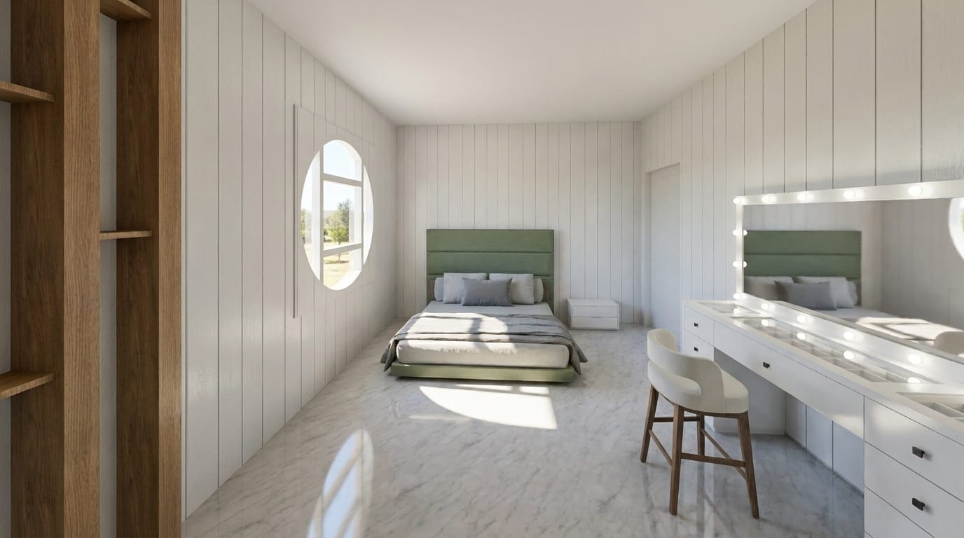 Mid-century bedroom