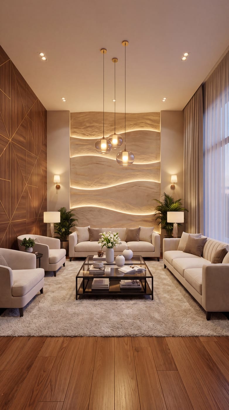 Mid-century living room