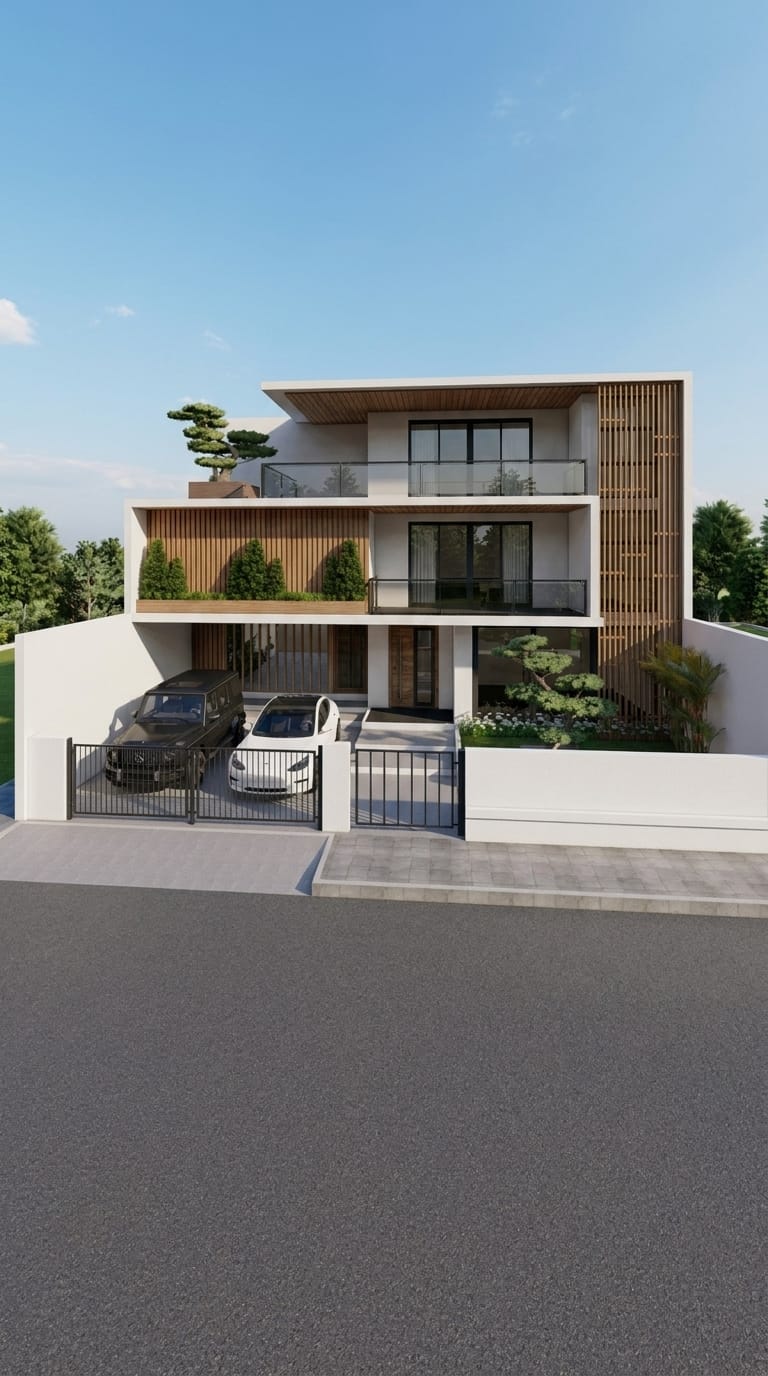 Contemporary outdoor space