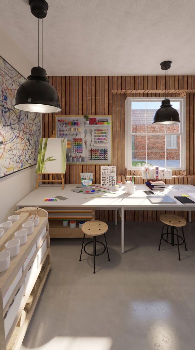 Craftsman home office