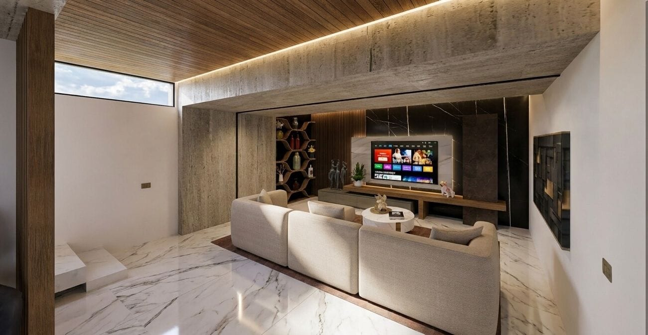 Mid-century living room